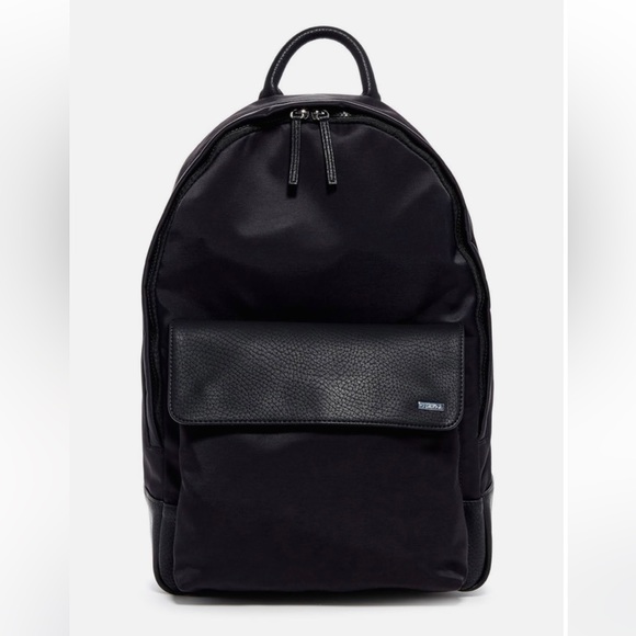 calvin klein nylon backpack with leather and rubber detail Calvin Klein | Bags | Calvin Klein Cotton Nylon Pebble Faux Leather Backpack  Black Unisex